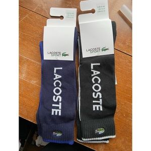 Lacoste athletic tube socks